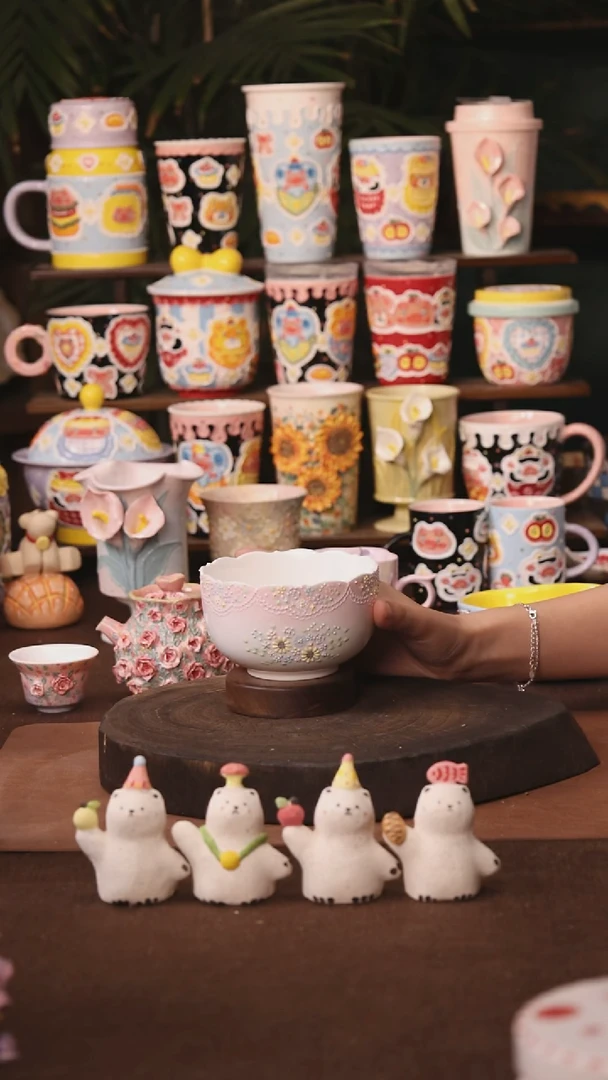 杯子景德镇原创手作陶瓷