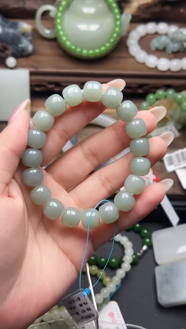 未镶嵌手串和田玉乐*呵卡11吐拉牧场 老型9014775