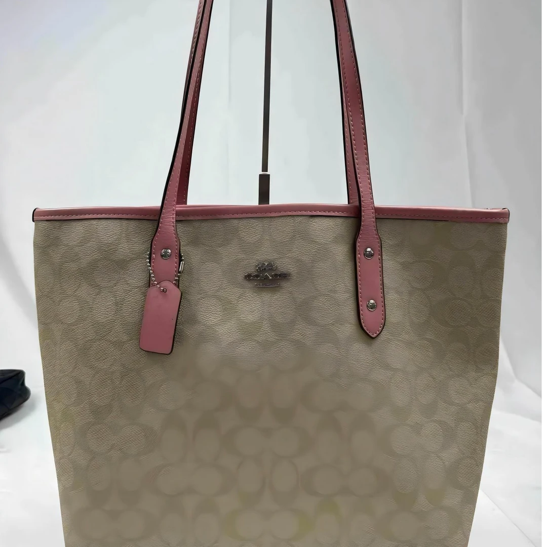 95新 Chloe/蔻依 34-12粉托特单肩包