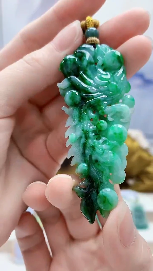 未镶嵌定制翡翠4852ry-毛货挂件14