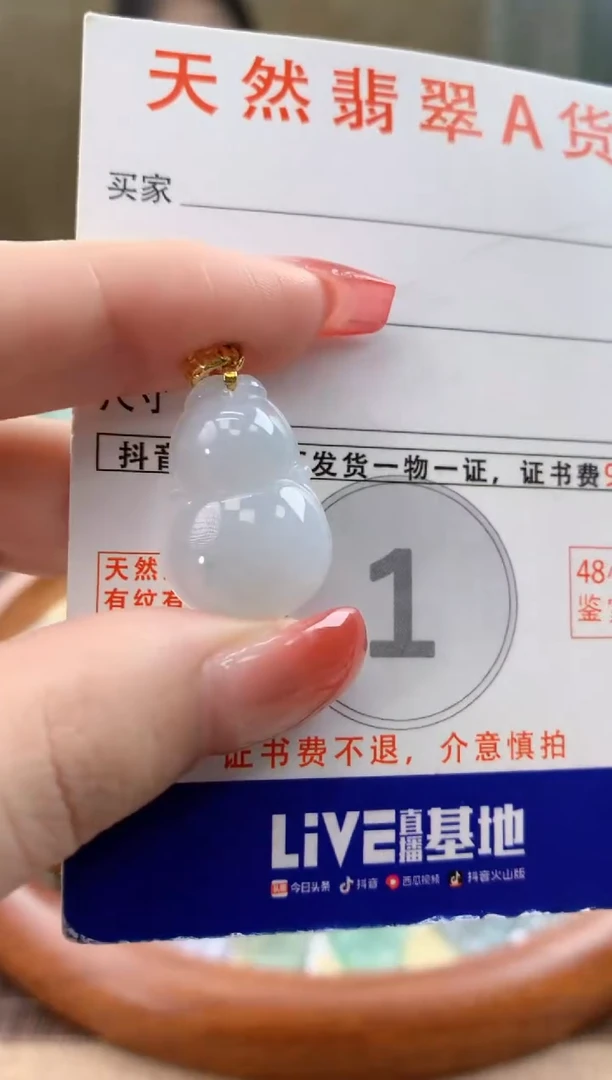 颈饰未镶嵌翡翠天然A货翡翠挂件
