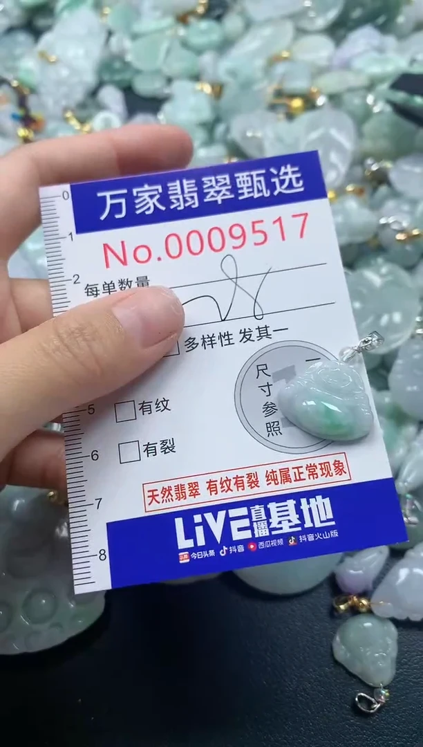 吊坠(不含链)未镶嵌翡翠9517