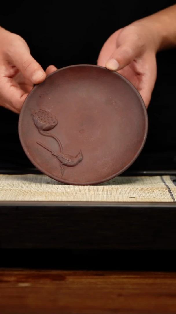 茶壶紫砂紫泥盘子
