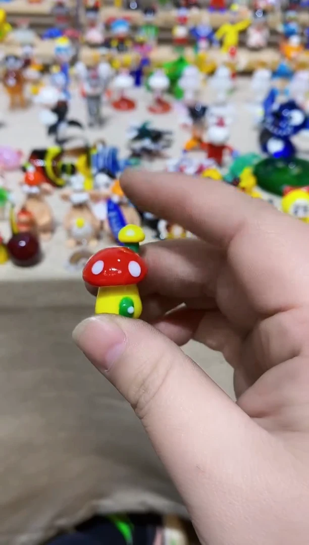 【闪购商品】琉璃手工艺品蘑菇房子