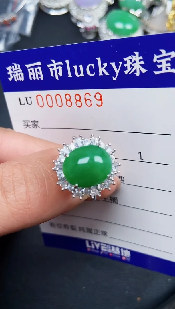 【闪购商品】翡翠颈饰银S925镶嵌8869