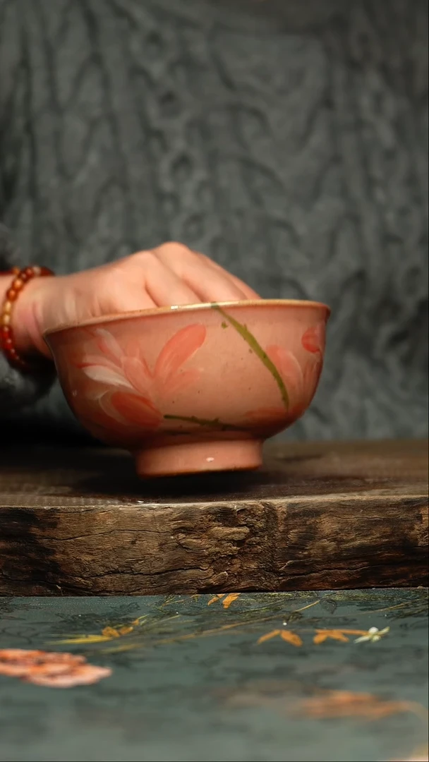 【闪购商品】杯釉下彩手工手绘同款陶器