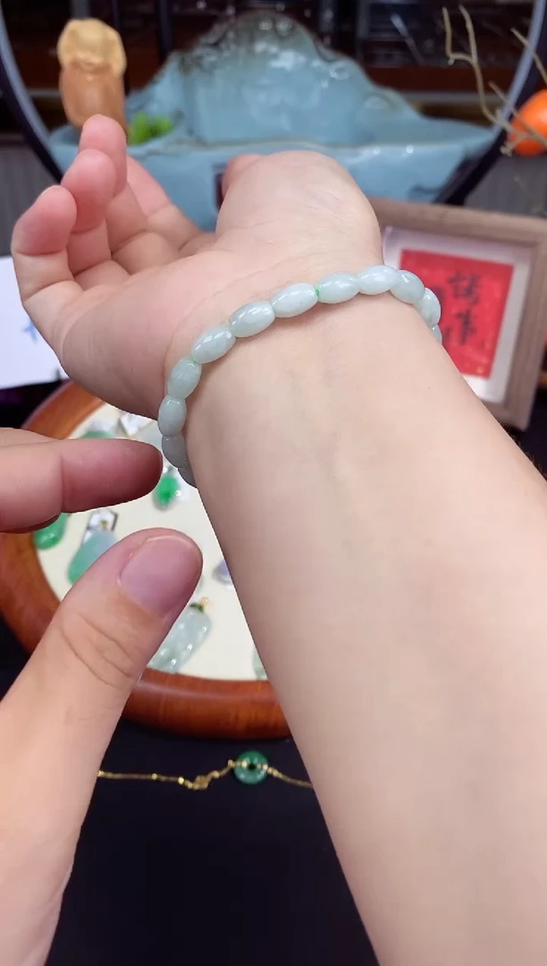 未镶嵌手串翡翠手串多样性发其一@@CMT12356