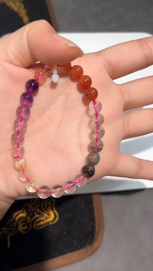 【闪购商品】水晶手链未镶嵌7号水晶多宝单圈