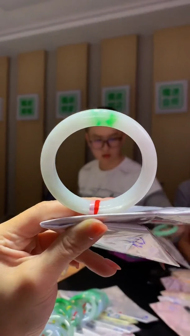 未镶嵌手镯翡翠-Q275 圈口54.2