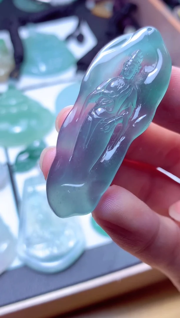颈饰未镶嵌翡翠天然A货翡翠