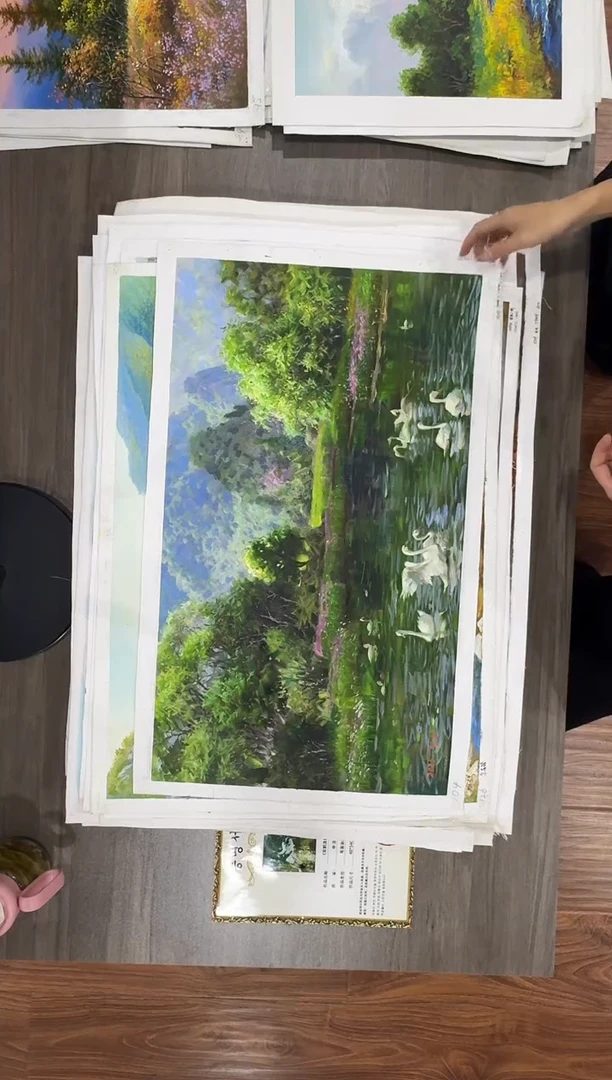 油画【51号】约50*70cm丨朝鲜原创纯手绘孤品油画丨顺丰包邮