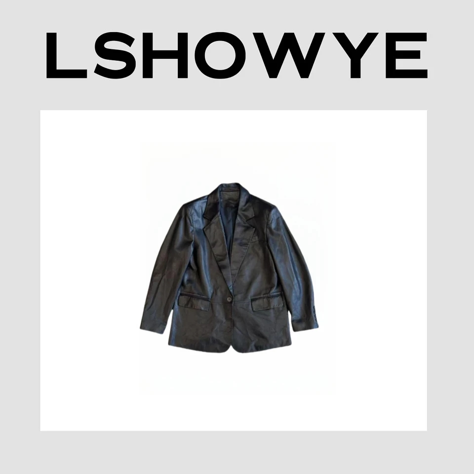 LSHOWYE  西装领皮衣13158  X4668BA