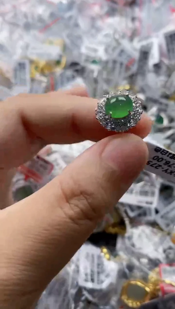 翡翠戒指银S925镶嵌1111111    4
