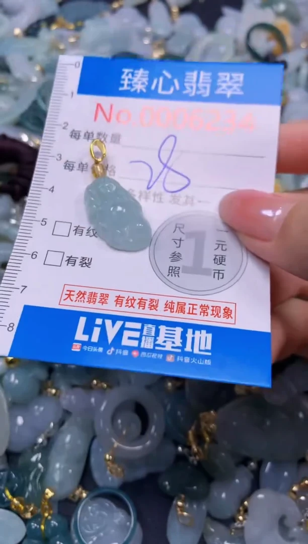 吊坠(不含链)未镶嵌翡翠6234