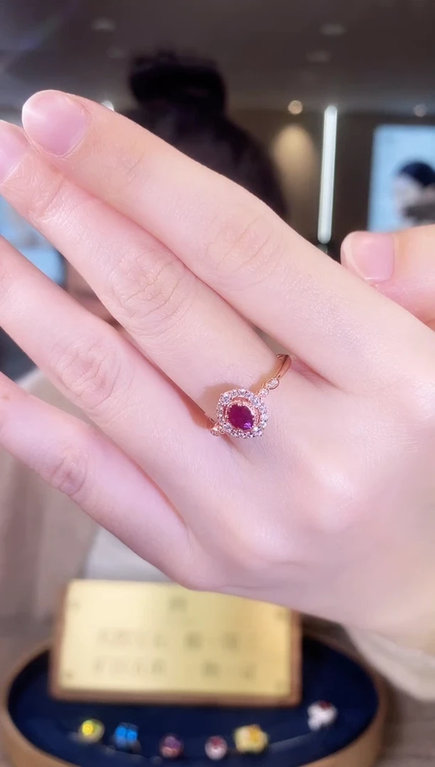 【闪购商品】红宝石戒指银S925镶嵌09