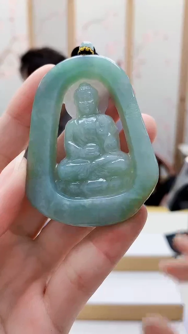 未镶嵌定制翡翠5060ry-毛货挂件55