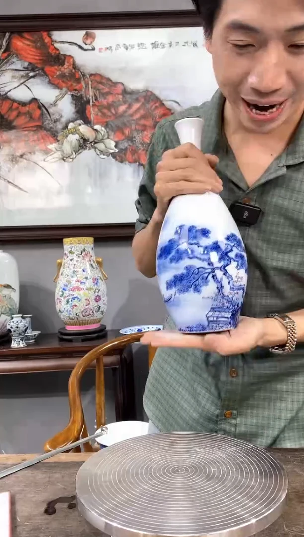 吴义松陶瓷联盟手绘陶瓷编号：3935