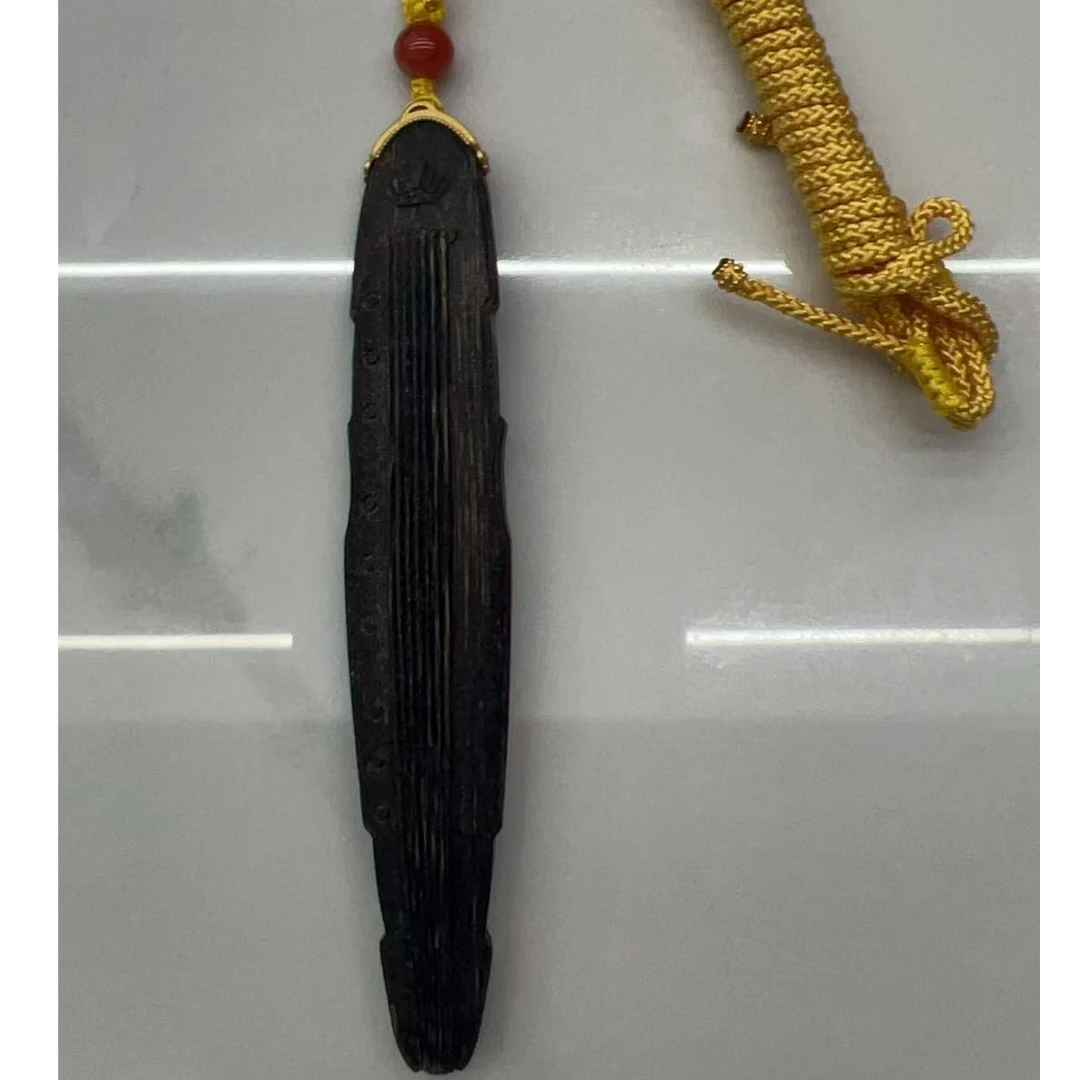 DY-B8866 缅甸密支那树心油沉水沉香古琴 9.3x1.5x0.6cm 6.5g净