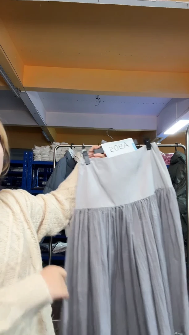 A605灰色半裙L码