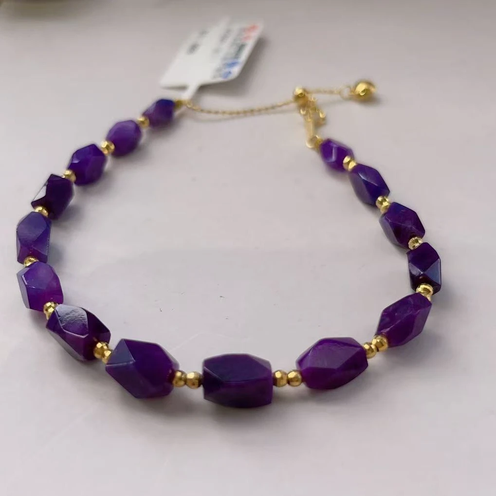 舒俱来高阶冰紫手链/3.5-4mm/18k/16cm（沐川）AZB5996