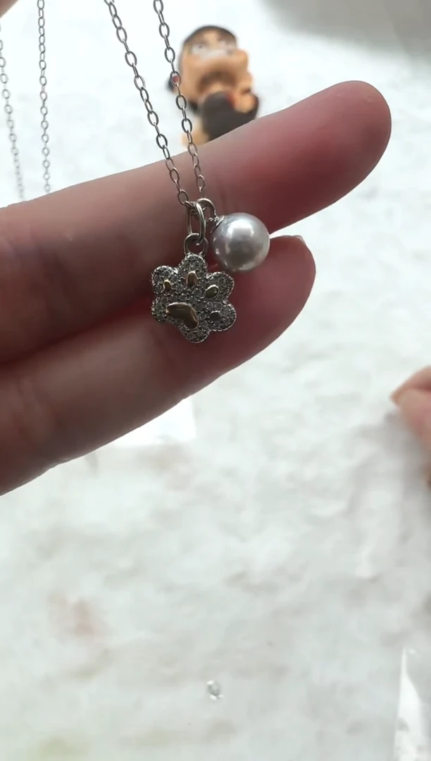 【闪购商品】海水珍珠AQ银S925镶嵌海水珍珠吊坠@@YX356