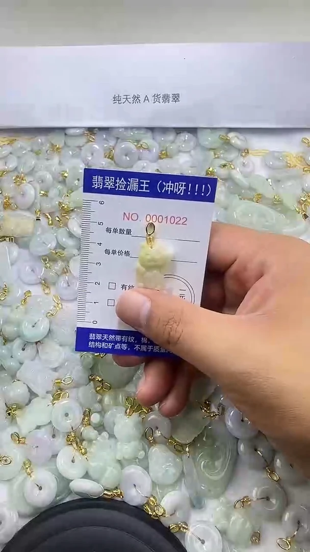 翡翠未镶嵌颈饰1022