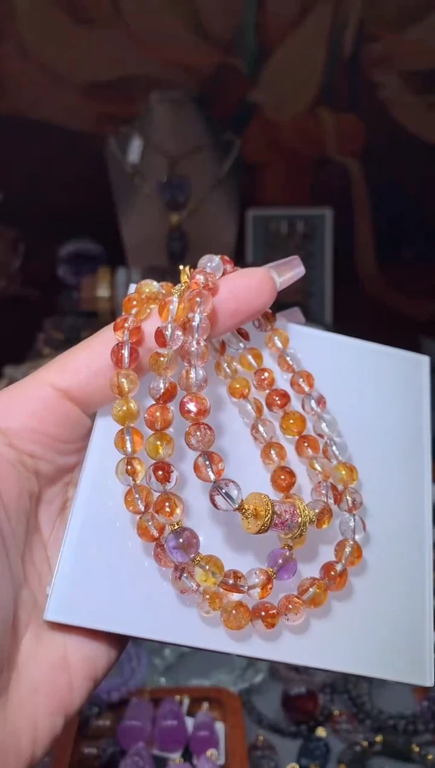 未镶嵌颈饰水晶锦鲤胶花万能链