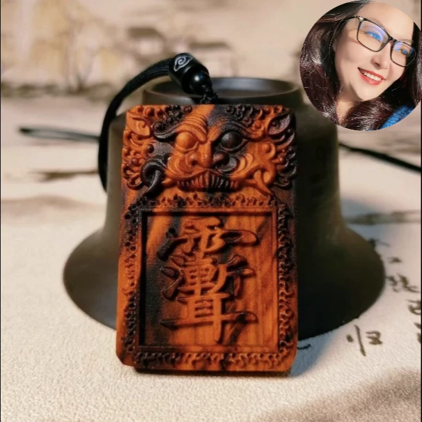 【小丫老师专属】天然雷击桃木无事纯手工打磨桃木雕刻