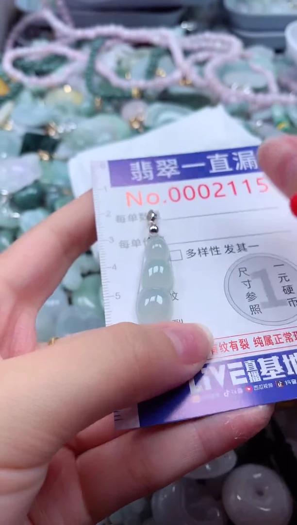 翡翠未镶嵌吊坠(不含链)2115