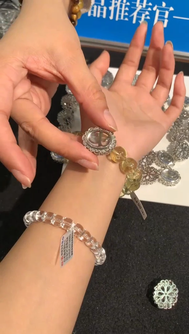 【闪购商品】水晶手链未镶嵌7号白水晶魔盒配件