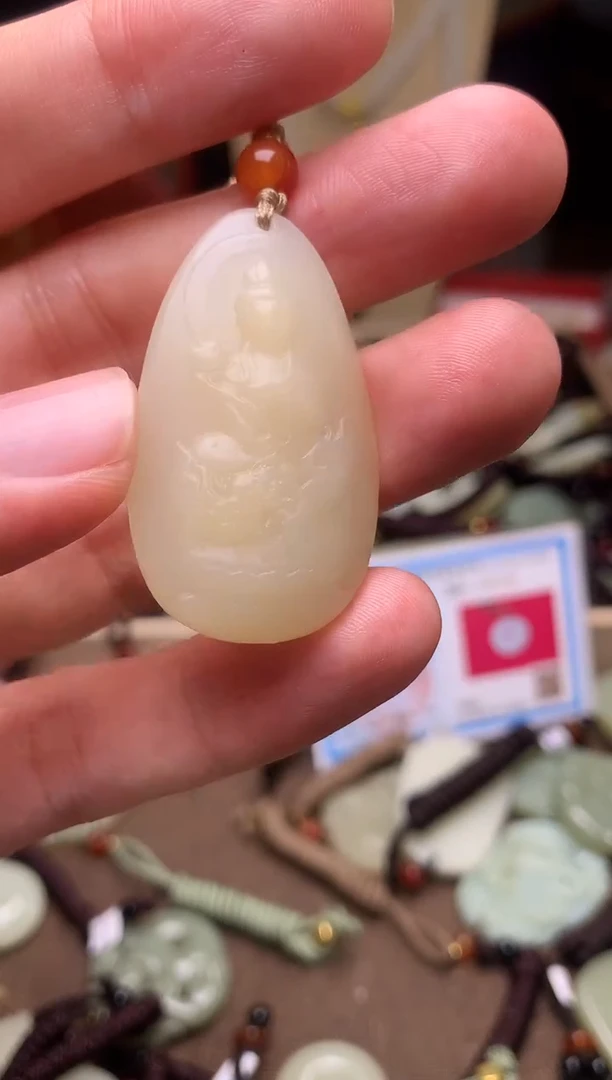 颈饰未镶嵌和田玉新疆料青海料清水和田玉吊坠