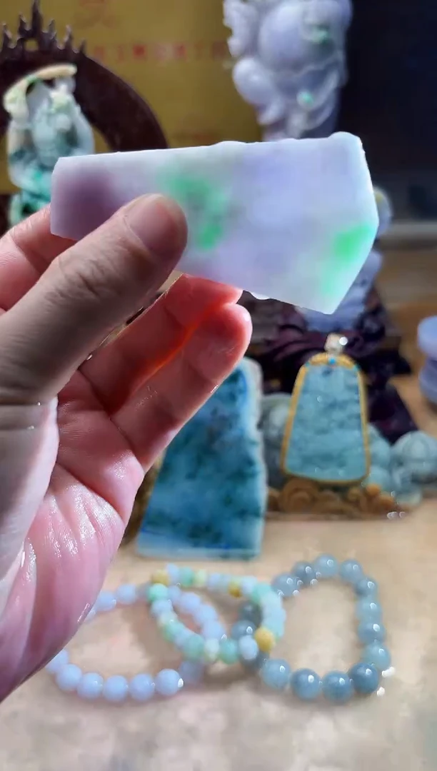 未镶嵌挂件翡翠A货张麦7597