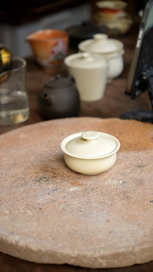 茶杯紫砂侘寂风原创手作60cc 390