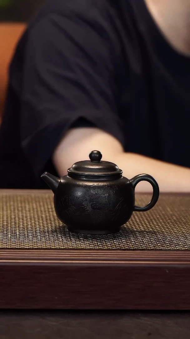 茶壶紫砂【润石堂】精品 朱泥雾灰