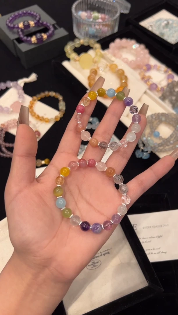 【闪购商品】水晶手链合金多宝手链x195