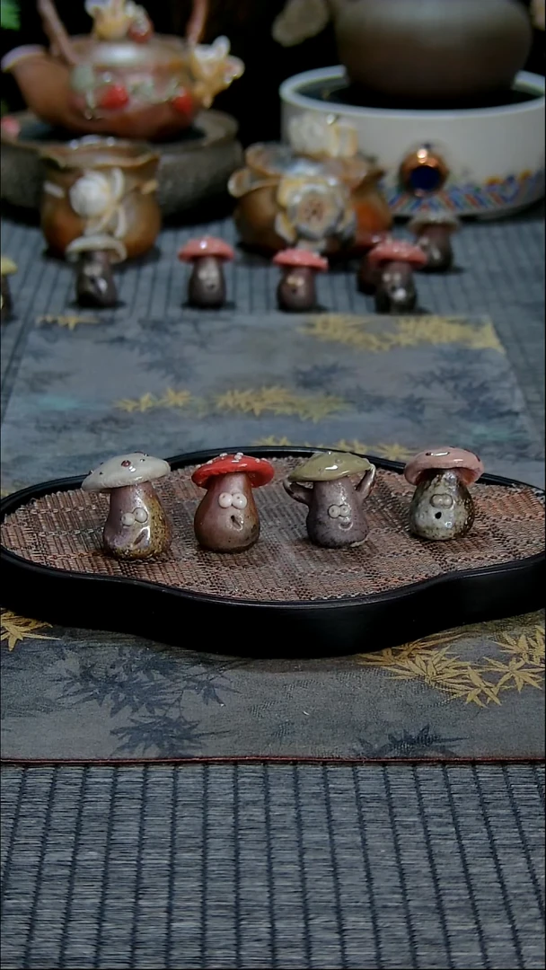 【闪购商品】林老师手工茶宠小蘑菇