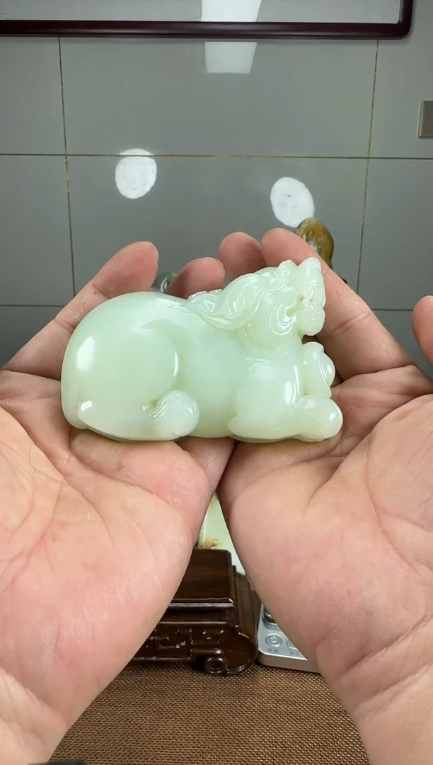未镶嵌和田玉把件北****6貔貅摆件