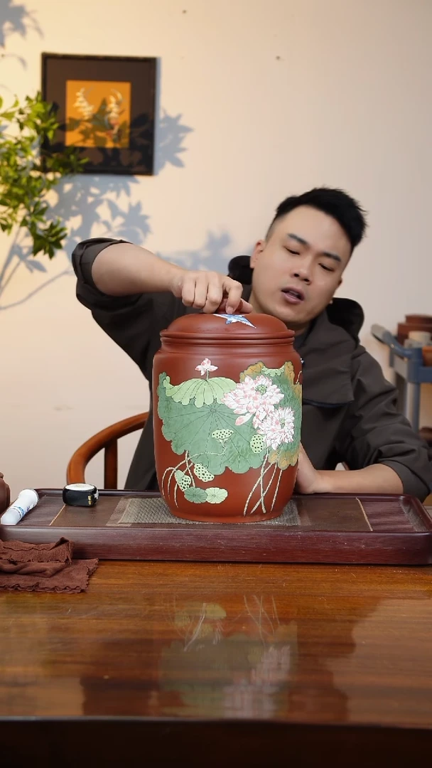 宜兴原矿紫砂茶叶罐