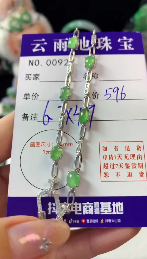 翡翠银S925镶嵌颈饰翡翠