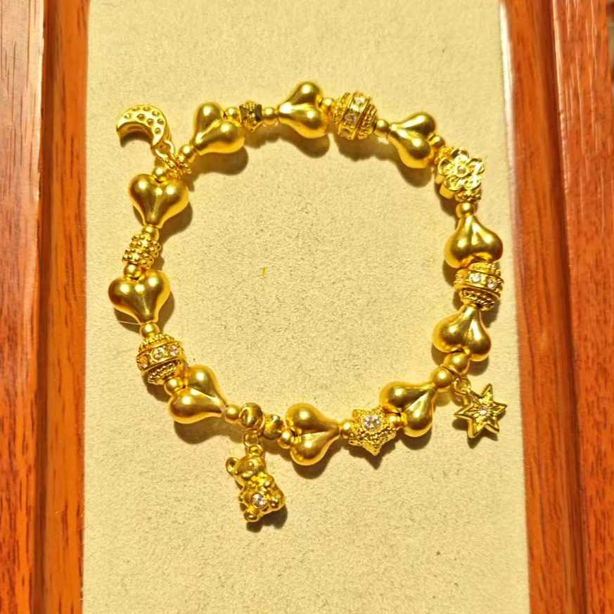 【潇潇专属】足金999 满圈屁桃爱心点钻配件 618大促