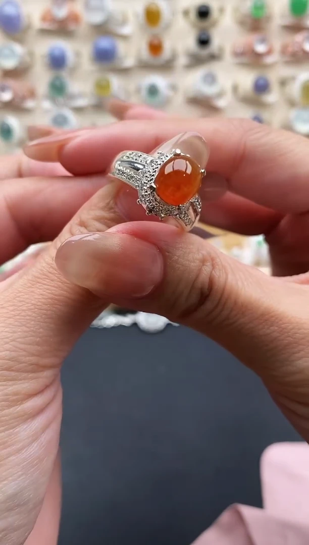 未镶嵌戒指翡翠缅甸天然A货翡翠2 5-8