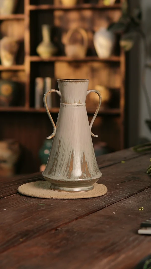 摆件19-336 陶瓷花器高30口径8