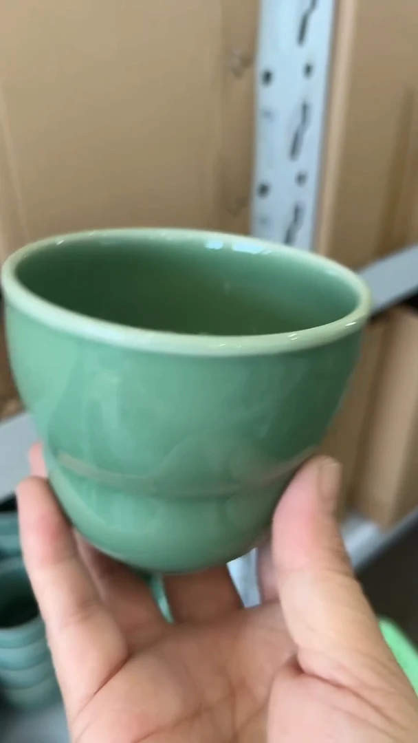 龙泉云间青瓷小米茶器
