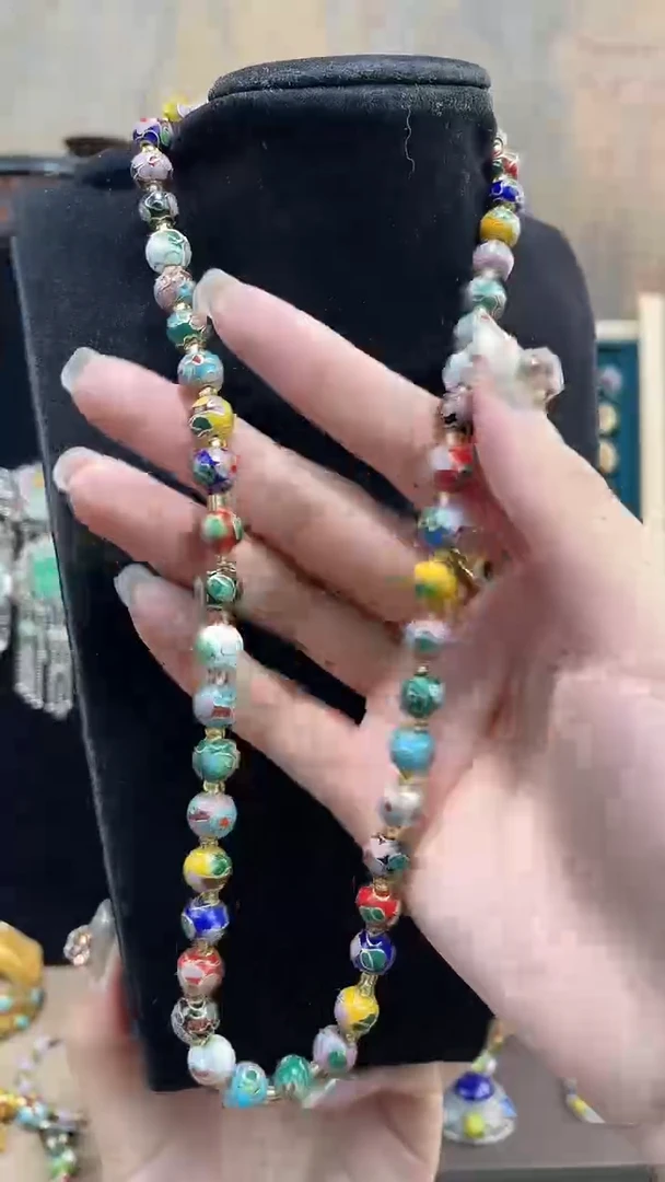 非遗手工景泰蓝0.8 项链多宝