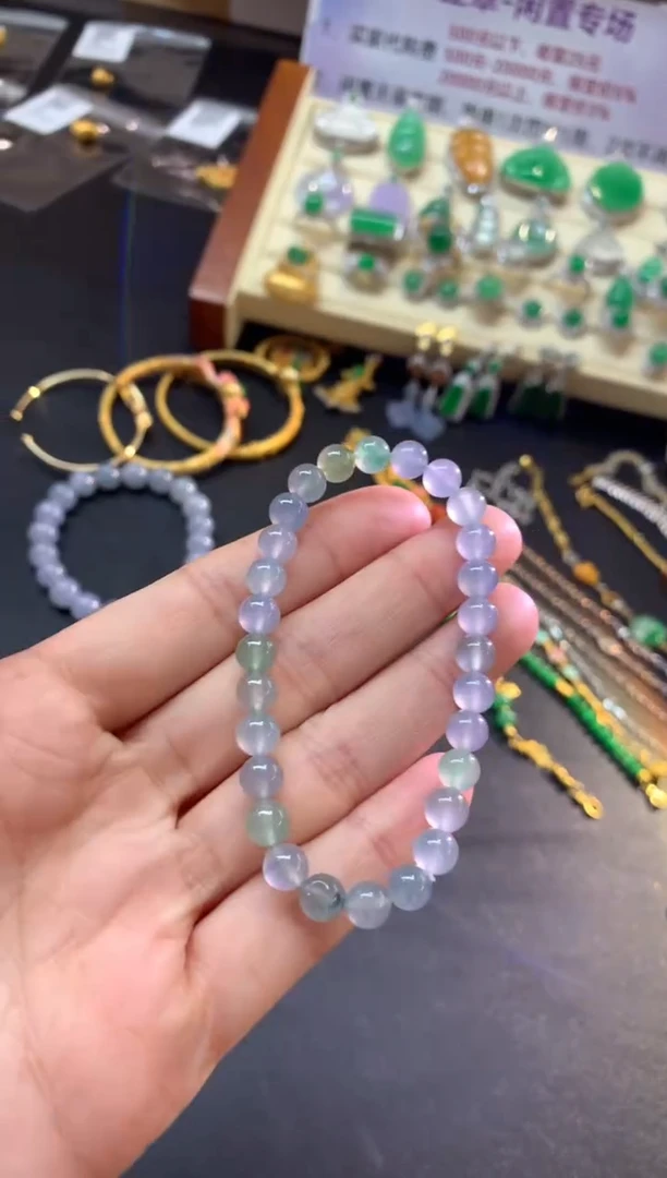 未镶嵌手串翡翠手串|12000+600