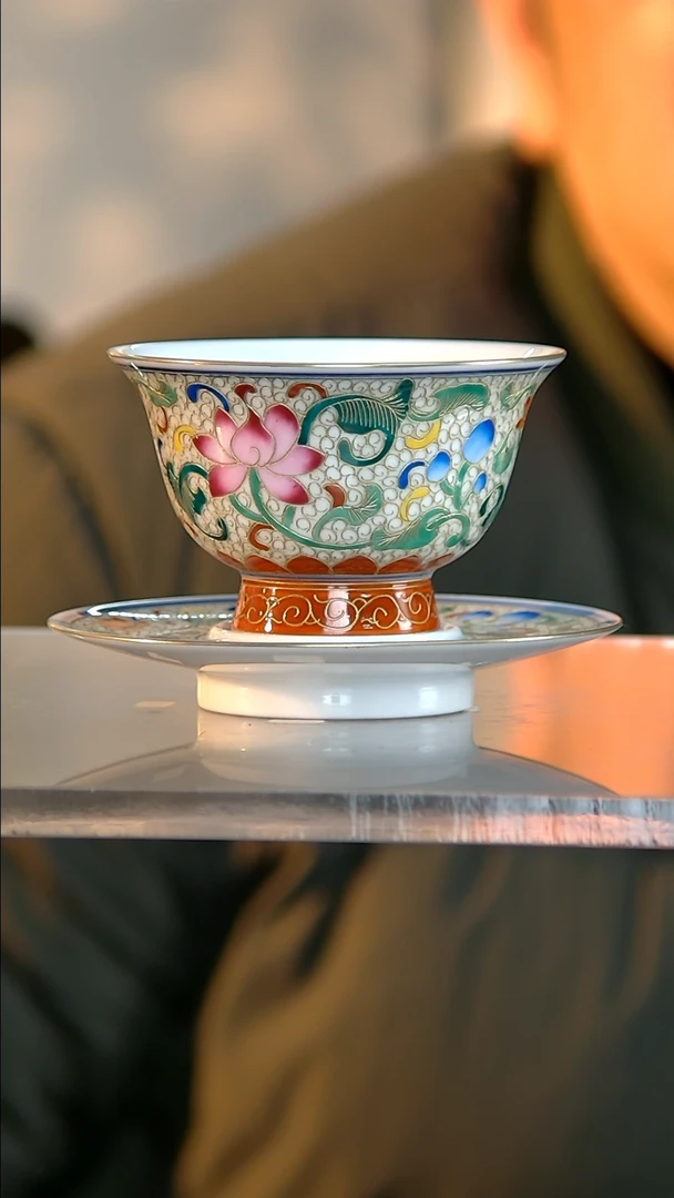 【闪购商品】杯子A29【人间瓷画】金丝珐琅