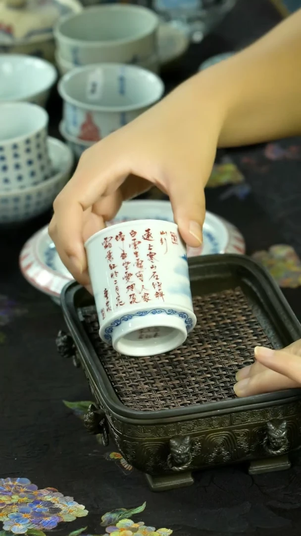 千款手绘茶具直接炸