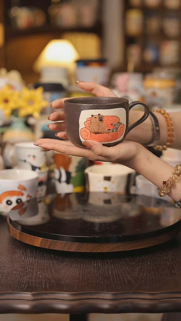 摆件景德镇釉下彩绘设计师款式陶瓷