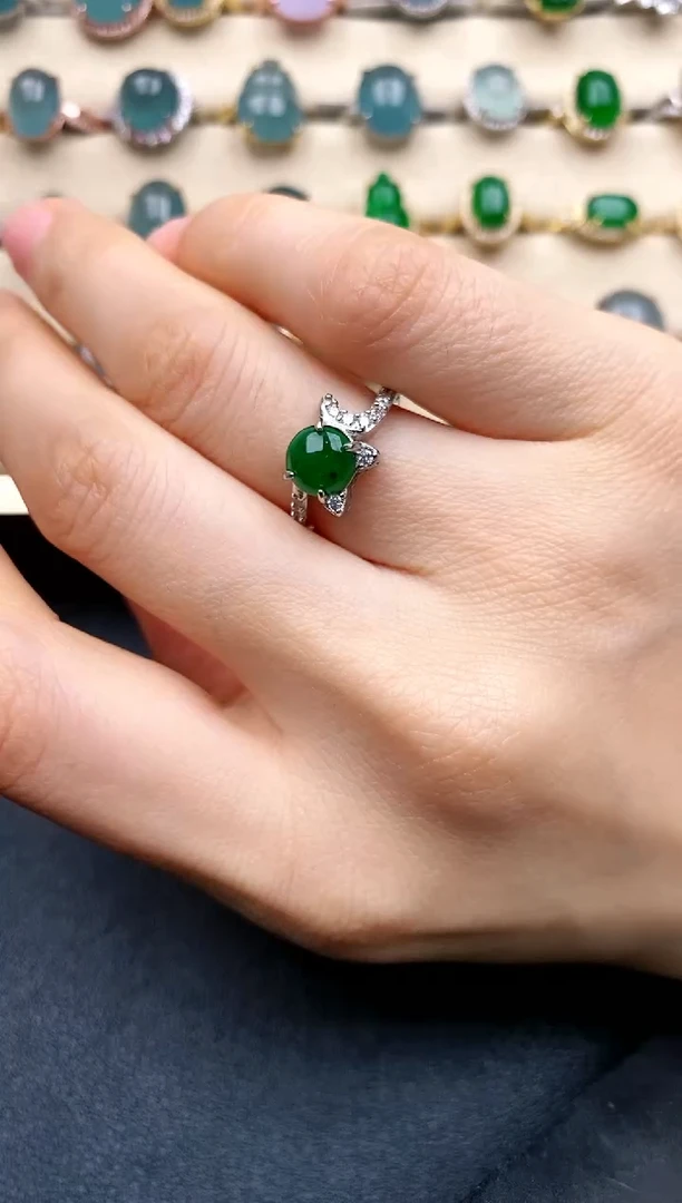 【闪购商品】翡翠戒指银S925镶嵌.....