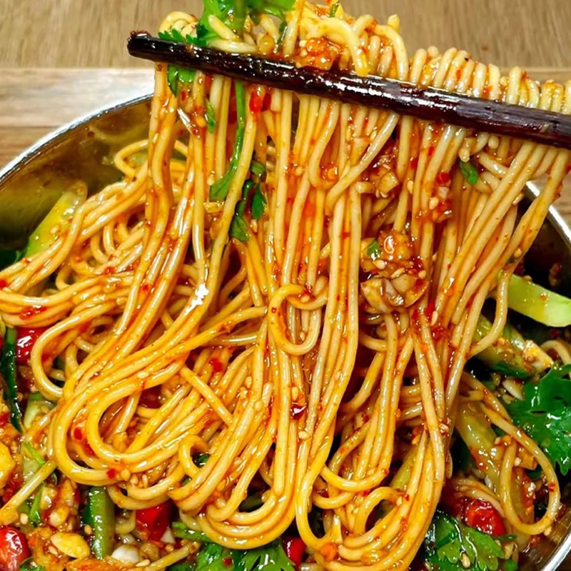 【工厂直发】湖北风味速食热干面学生方便早餐干拌碱水面条挂面袋装